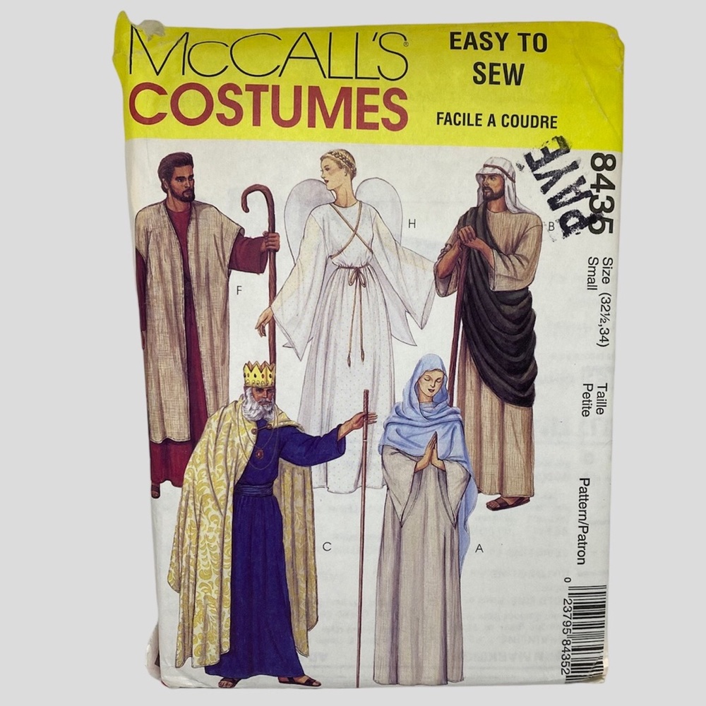 🪡 McCALL’S Costume Sewing Pattern 8435